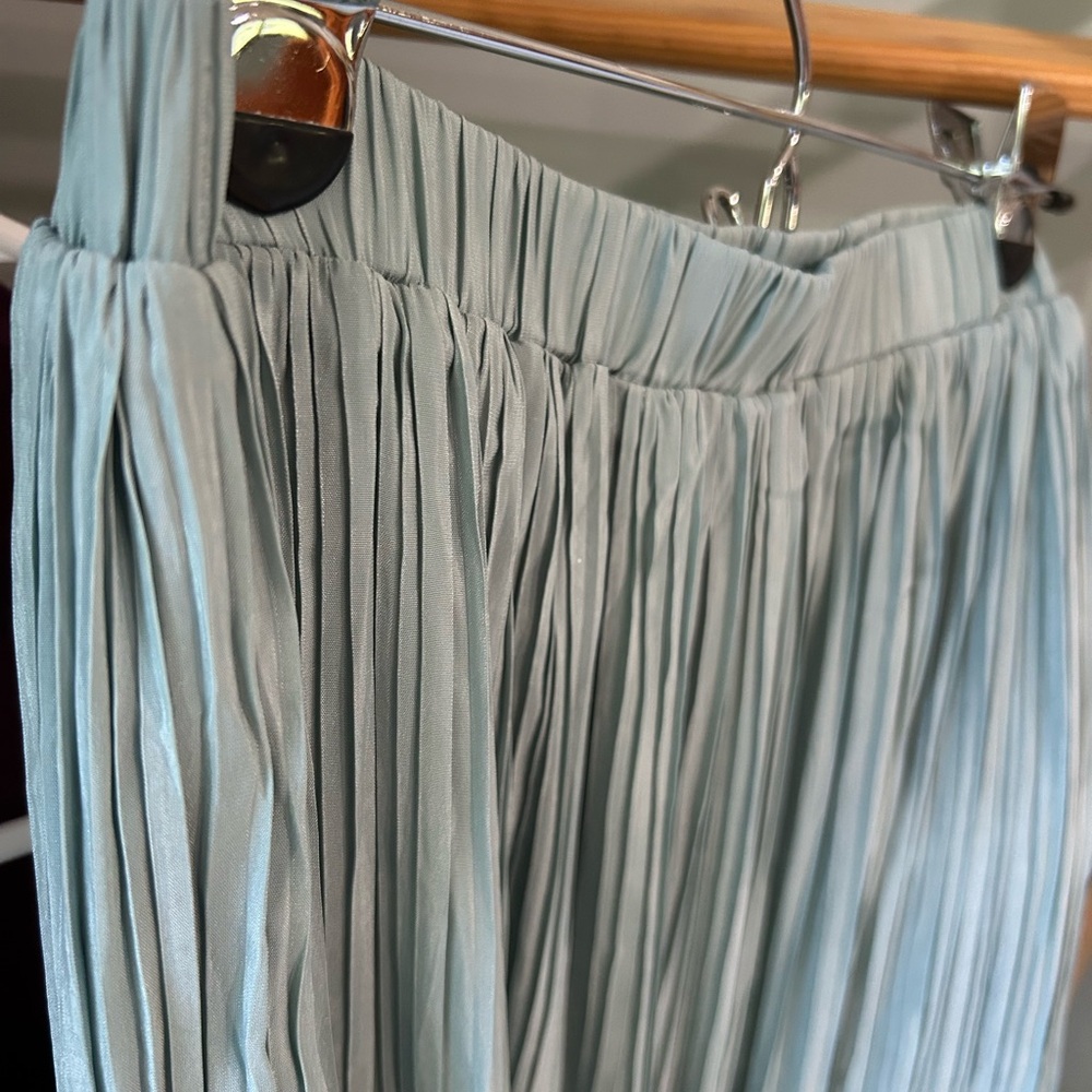 Hem & Thread Light Blue Green Maxi Skirt - Picture 5 of 7
